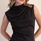 Mock Neck Sleeveless Top