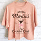 ESPRESSO MARTINI RIBBON GRAPHIC LONG CROP TOP