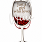 Just a Girl Who Loves Wine Shaker Ornament – Layered Christmas Ornament