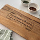 Funny Quote Engraved Charcuterie Board