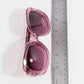 Oversized Square-Round Woven Brow Bar Sunglasses