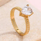 Baguette rhinestone cocktail eternity band Ring | 40R143