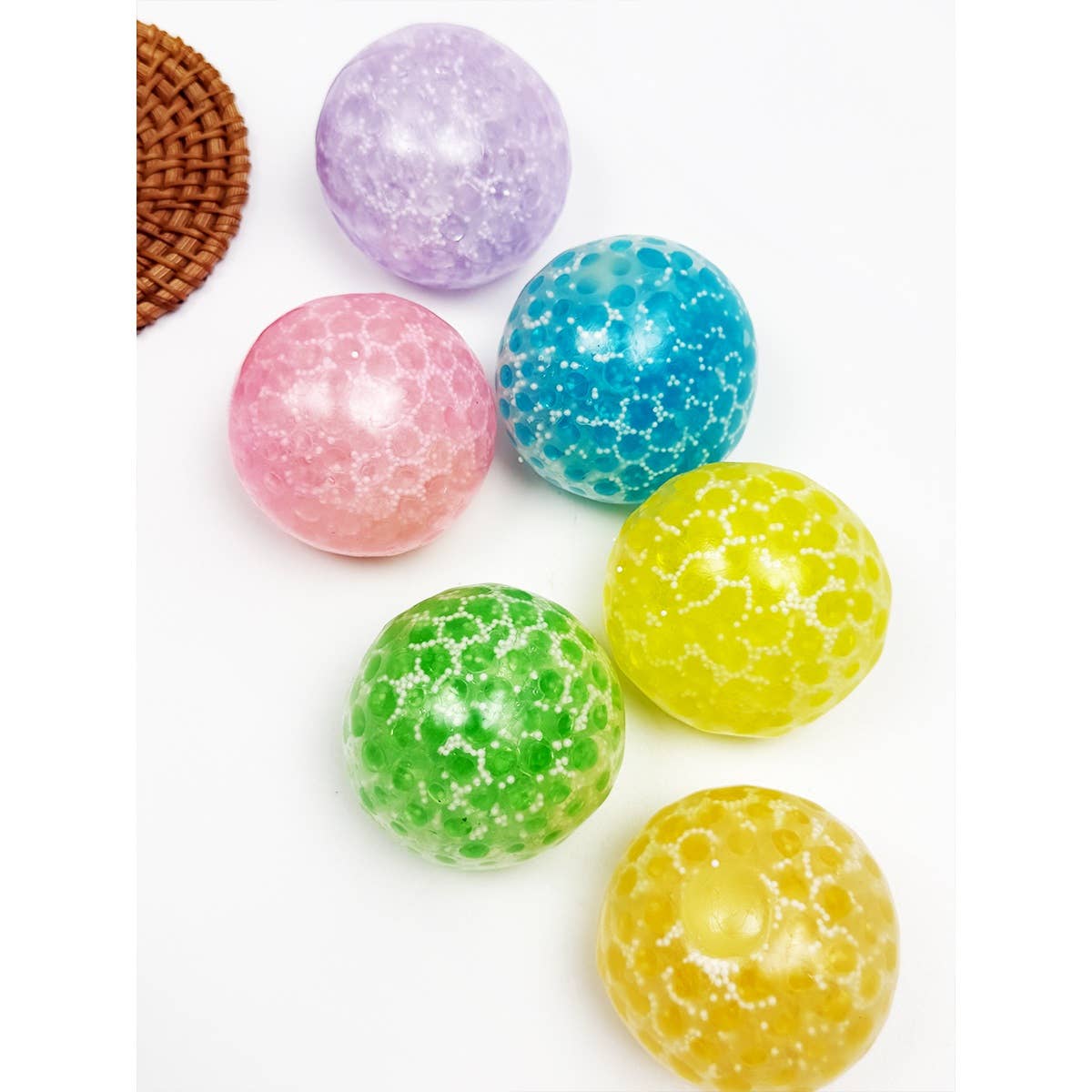 Sticky Jelly Colors Crystal Squishy Ball Toy