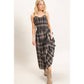 Plaid Smocked Maxi Dress