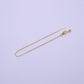 1x 16.5"/19"Gold Filled Adjustable Box Chain Slider Necklace