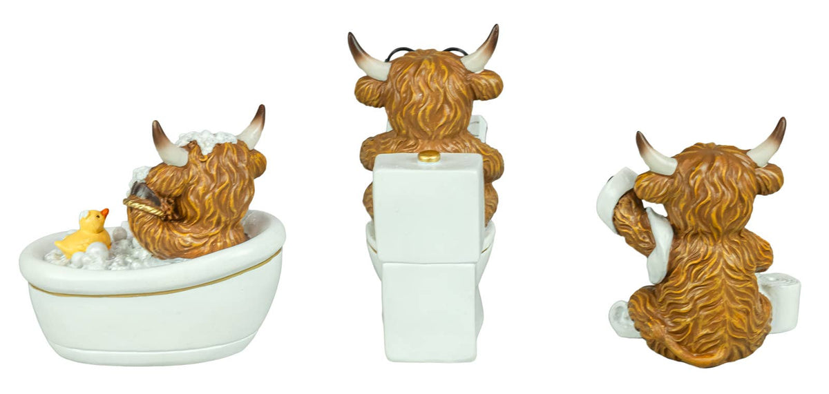 Highland Cow Powder Room 3 Ast