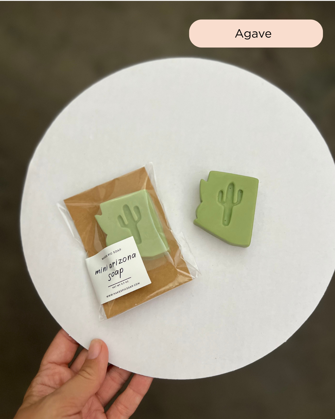 Arizona Mini Soap (Single): Cactus Flower (White + Pink)