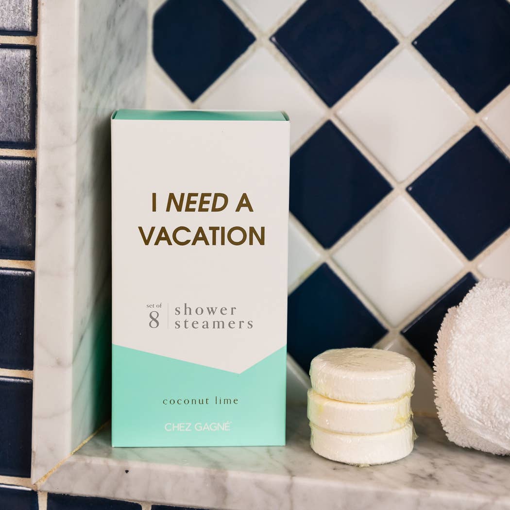 I Need A Vacation - Aromatherapy Shower Steamers - Coconut Lime - Set of 8