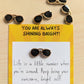 Mini Card with Sunglasses Figurine - Encouragement Gift