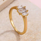 Baguette rhinestone cocktail eternity band Ring | 40R143