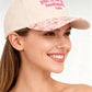 `Put It On My Husband's Tab Two Tone Canvas Cap