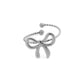18K Gold PVD Stainless Steel Adjustable Bow Ring