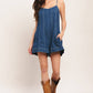 A lightweight denim romper - IP9189