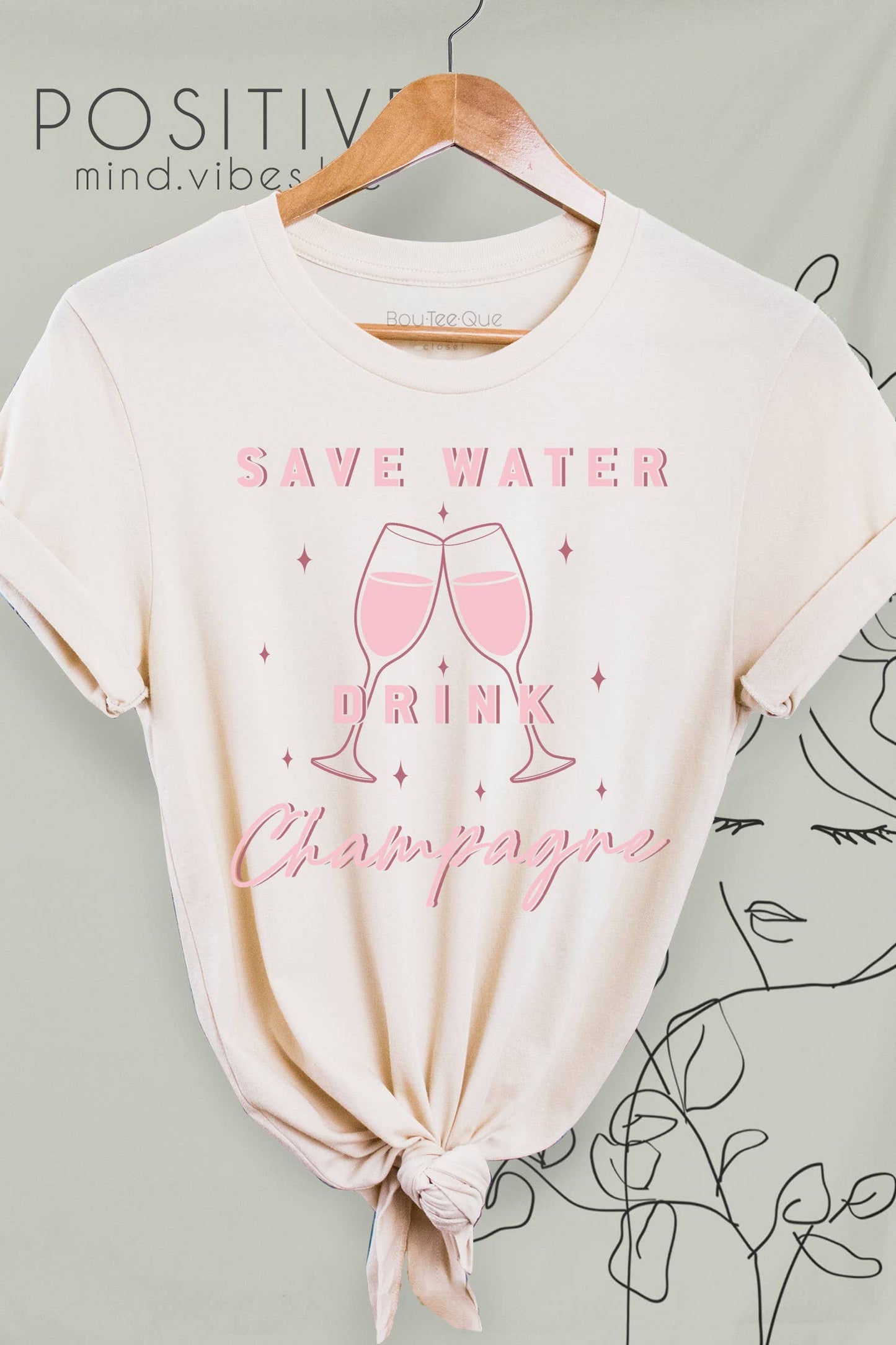 1063T - Save Water Drink Champagne