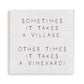 Takes A Vineyard Magnet | Wine Decor | Wooden Magnet