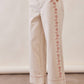 Floral Embroidered Cropped Wide-Leg Pants LP0276