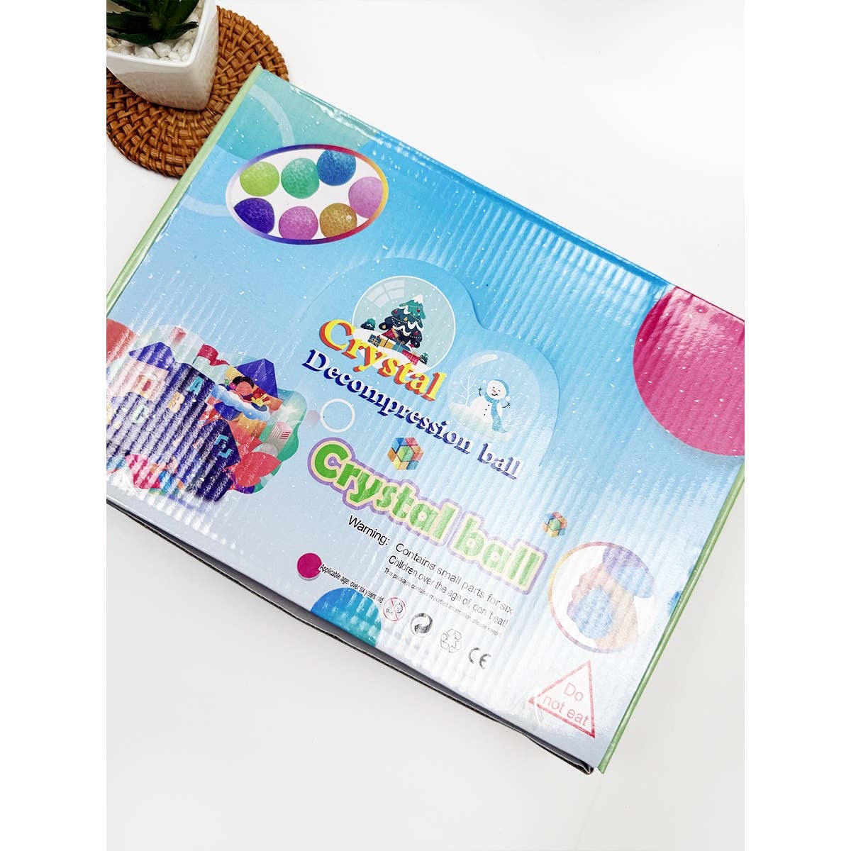 Sticky Jelly Colors Crystal Squishy Ball Toy