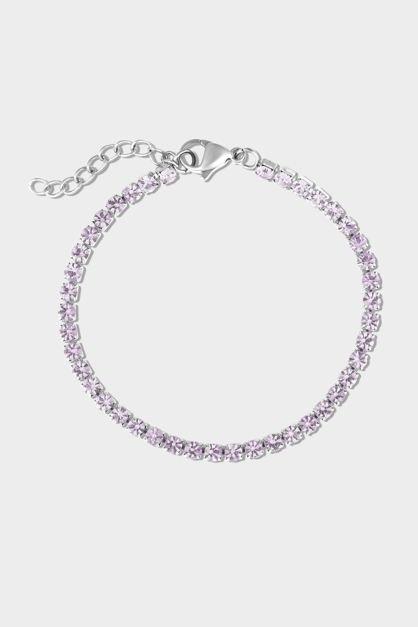Stainless Steel Birthstone Tennis Bracelet