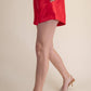 High Waist Glossy Fabric Shorts