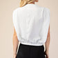 Round Neck Pleated Top
