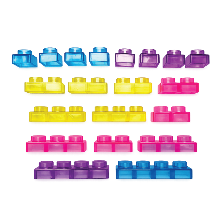 Fun Doh Squish Blocks Building Fidget Sensory Toy- 6/Display