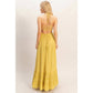 Smocked Halter Maxi Dress