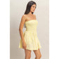 Strapless Flowy Mini Dress