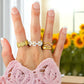 Waterproof 18K Gold Plated Rings Stackable Dainty, Statement