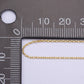 14K Gold Filled 1mm Cable Chain Dainty19 Inch Layering Slide