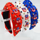 4TH OF JULY USA RHINESTONE STUD HEADBAND | 40HB164