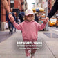 Kid/Baby 2-Tone Cap: Big Sister - Light Pink/Beige