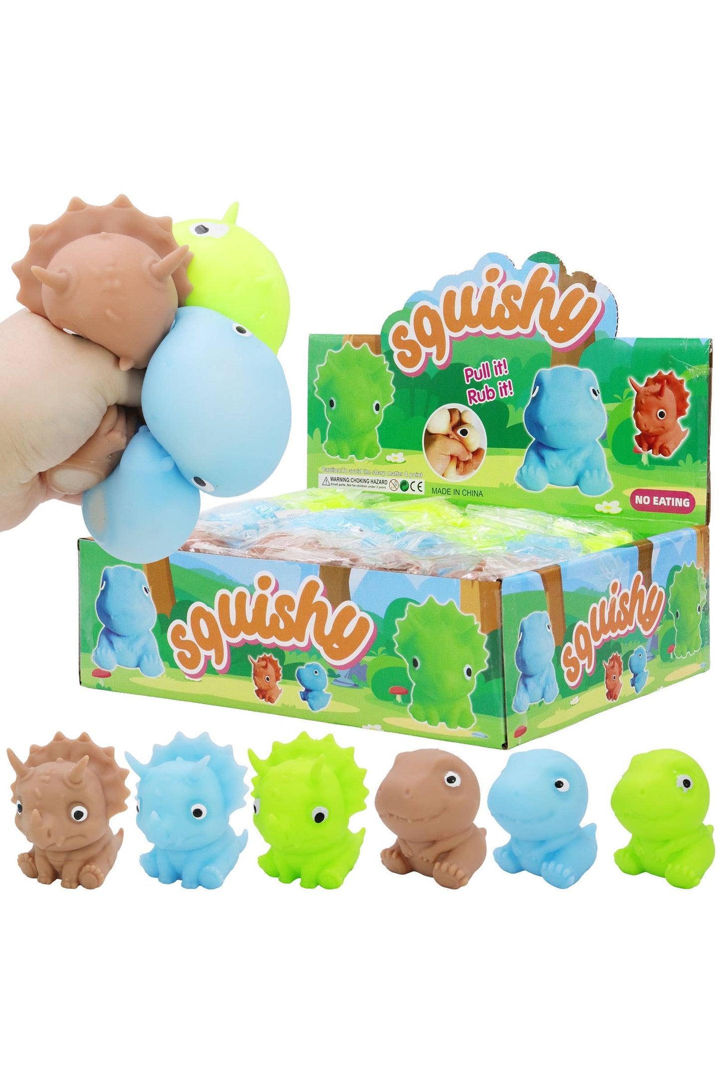 Baby Dinosaur Fluffy Slime Filled Squishy