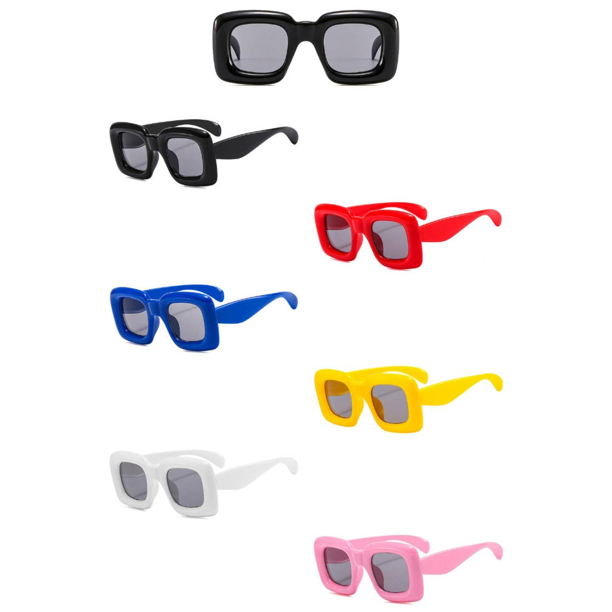 Flat Top Junior Colorful Kids Square Children Sunglasses
