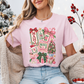 Christmas Colorful Mahjong Collage Graphic T-Shirt