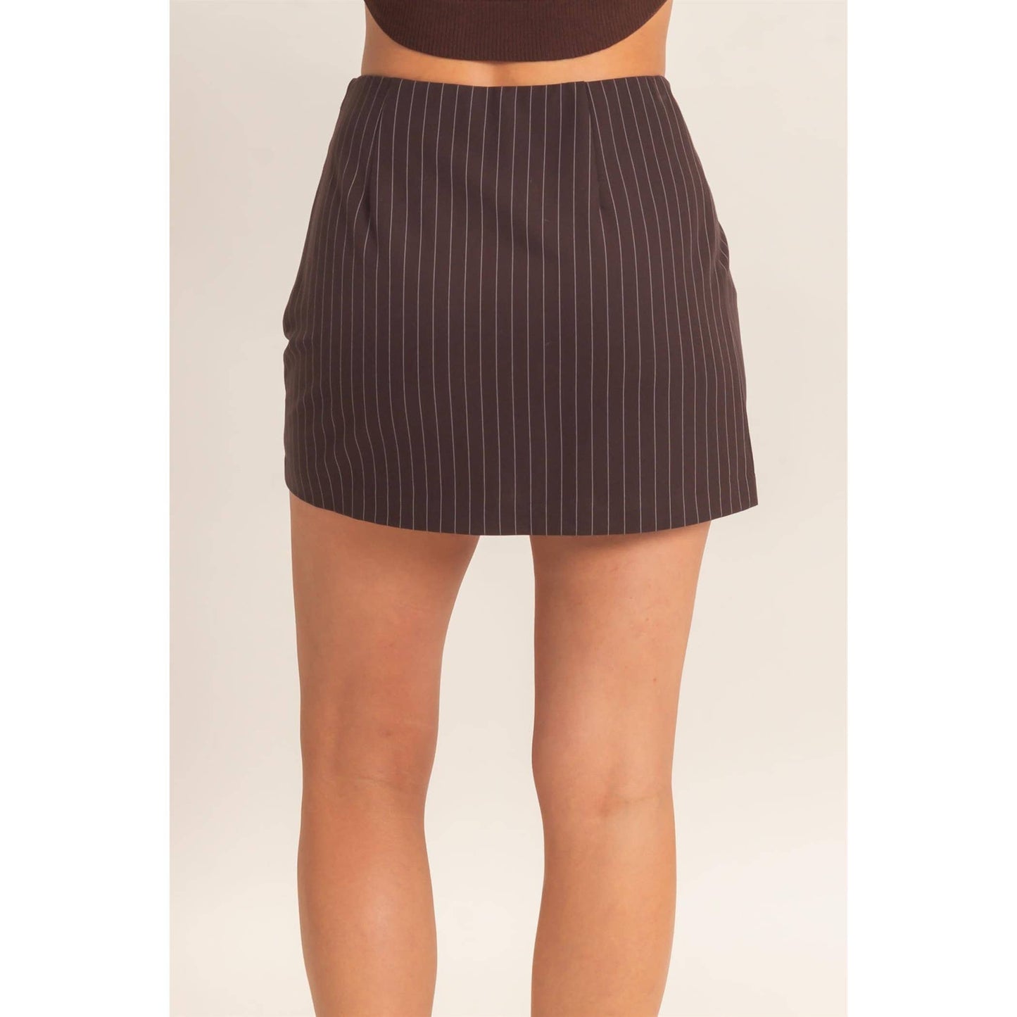 Pinstripe Skort
