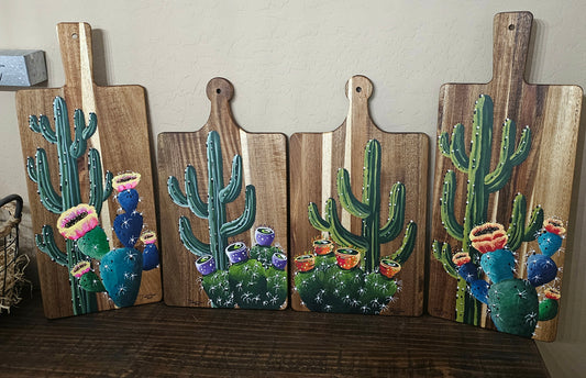 ACACIA WOOD CACTUS PADDLE