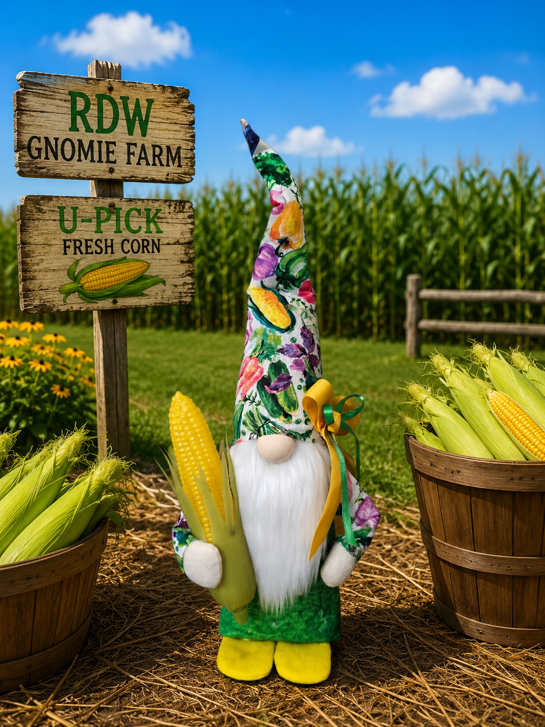 CORN SUMMER FRUIT & VEGGIE  GNOMIE