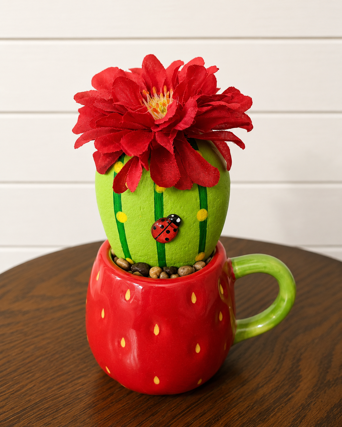 Cactus Strawberry Rock Cup
