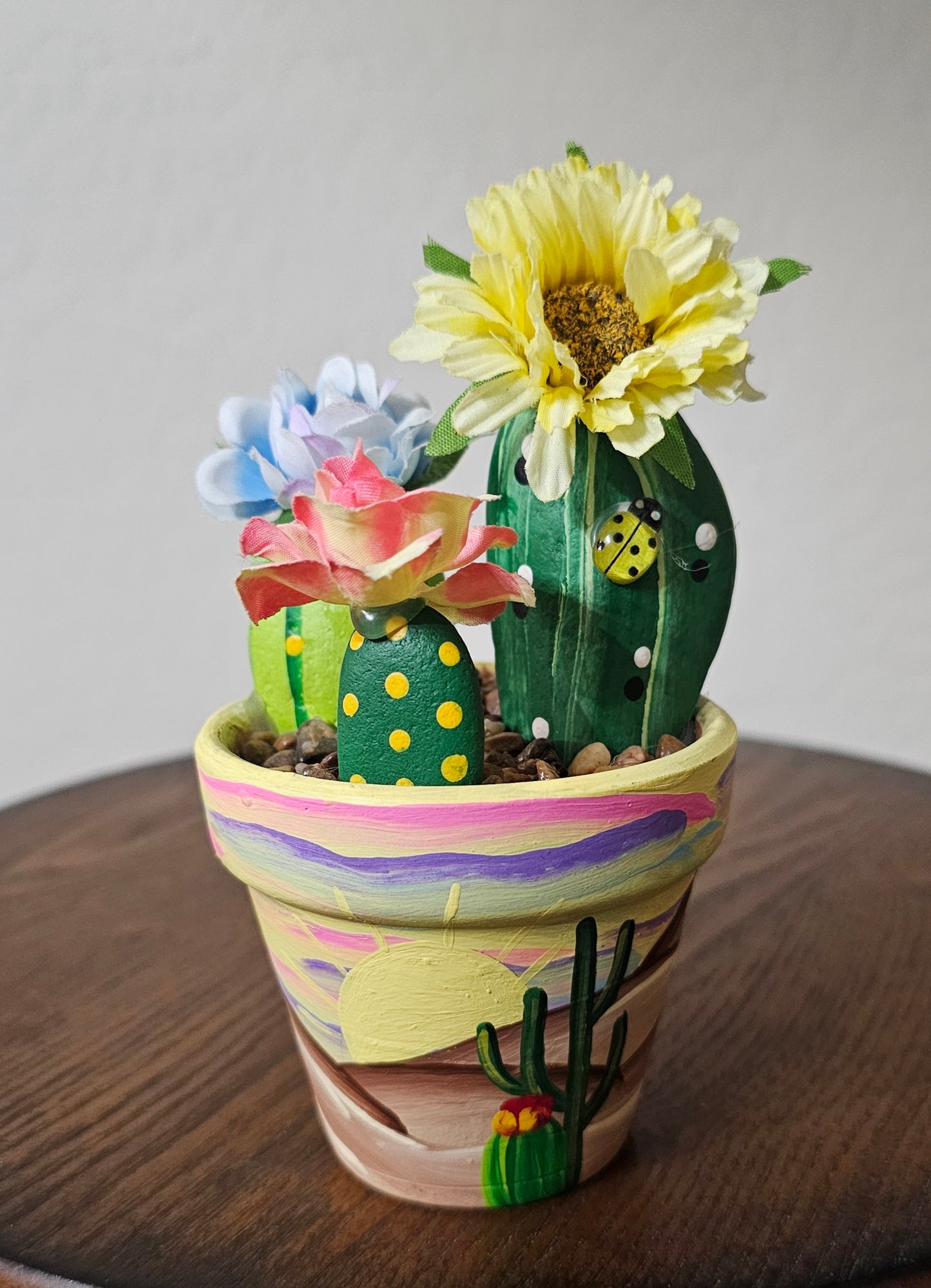 YELLOW DESERT  3" ROCK POT