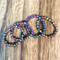 Stretchy Beaded Stack Rings
