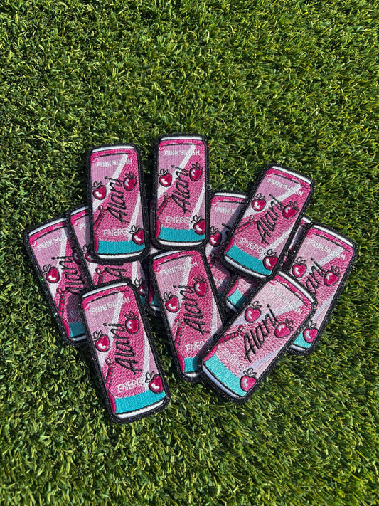 Alani Pink Slush Glitter Embroidered Patch