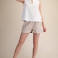 Stand Collar Slit V-Neck Sleeveless Top