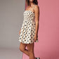 PD19326 Polka Dot Smocked Mini Dress