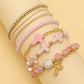 Cross Charm Mixed Beaded Bracelet Set | 40B5275