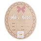 Wooden Birth Announcement Fill-In Photo Prop, She's Here