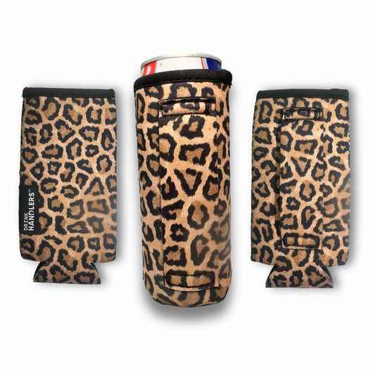 No-Pocket 12oz Slim Can Handler™ Leopard