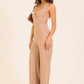 Cross Back Wide Leg Jumpsuit