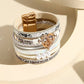 MAGNETIC BUCKLE HEART SHAPED WORD PRINT BRACELET | 40B5136
