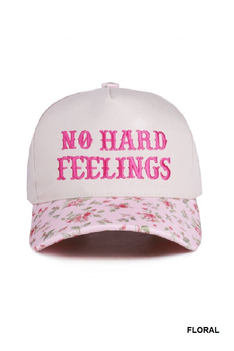 No Hard Feelings Two Tone Canvas Cotton Cap