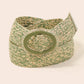 Hoop Buckle Wide Braided Belt